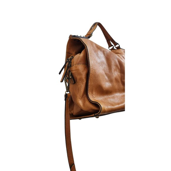 C & C California Leather Bag Satchel Crossbody Tote Bag British Tan - Picture 8 of 16